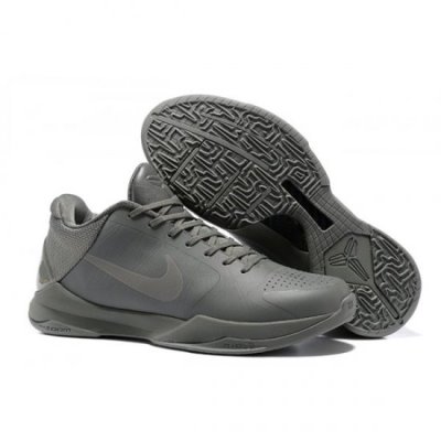 Nike Erkek Zoom Kobe 5 Ftb Tumbled Gri Basketbol Ayakkabısı Türkiye - ZO7QQKK5